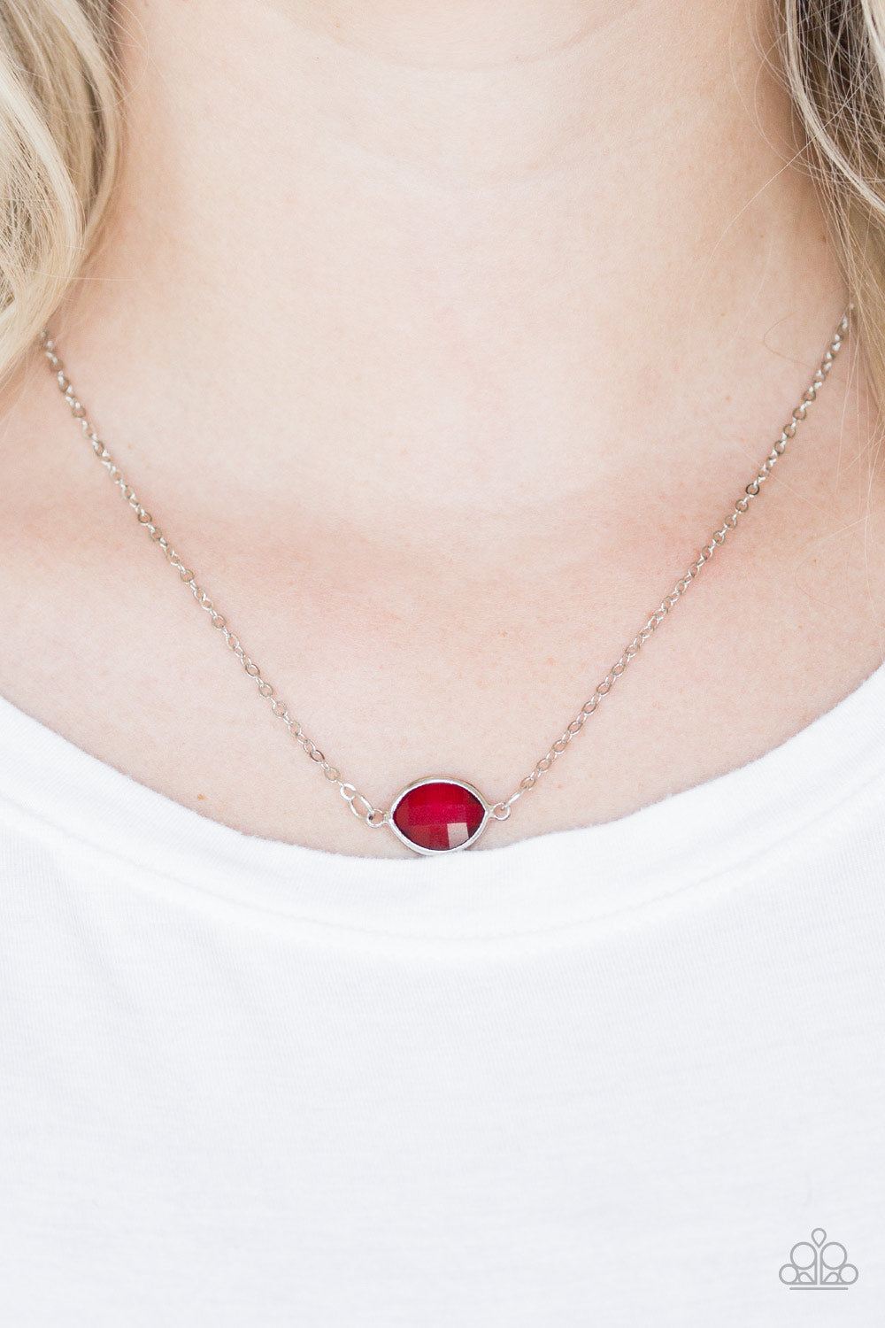 PALM Before the Storm - Red Necklace - Paparazzi Accessories | Alies Bling  Bar